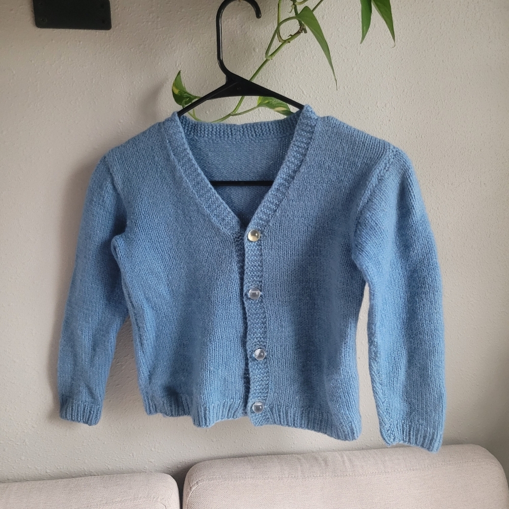 Little Girls Handmade Wool Sweater